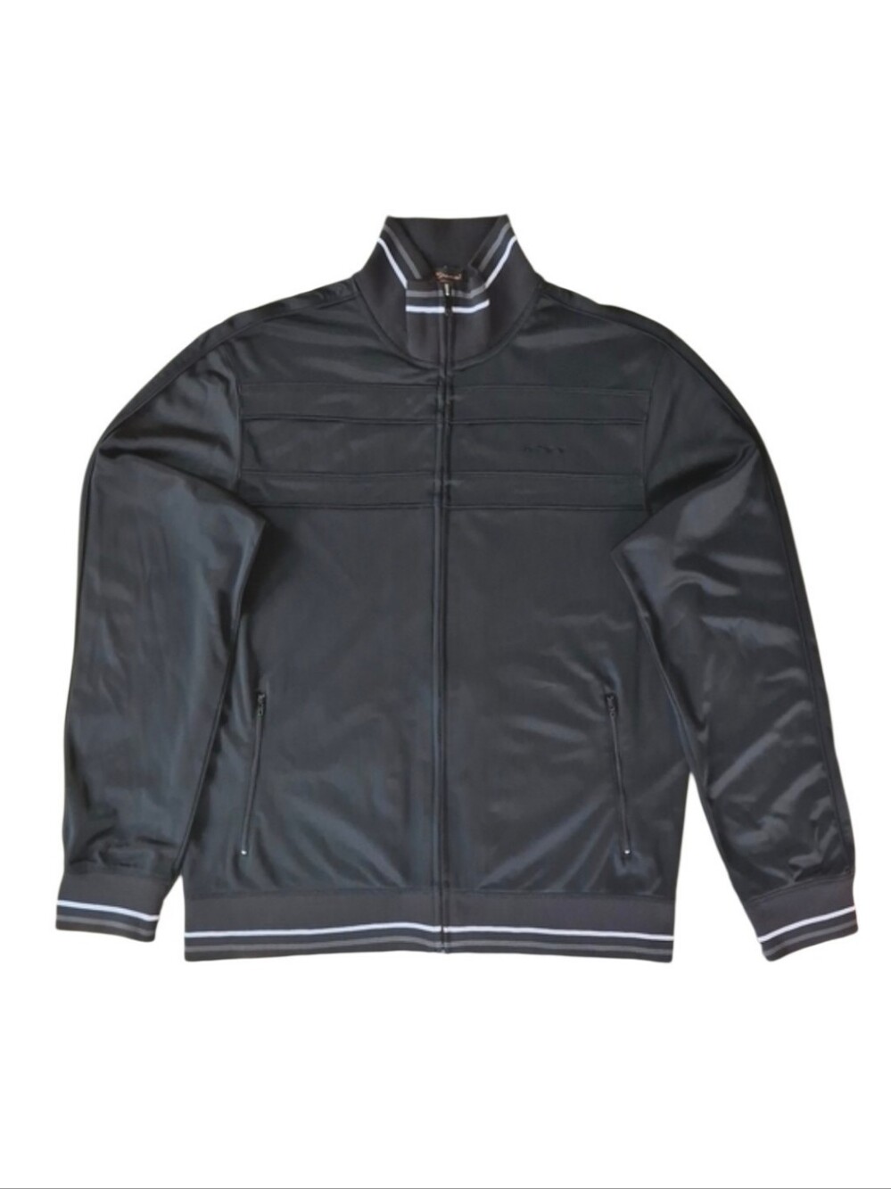Ben Sherman Track Striped Jacket, Large, Black.